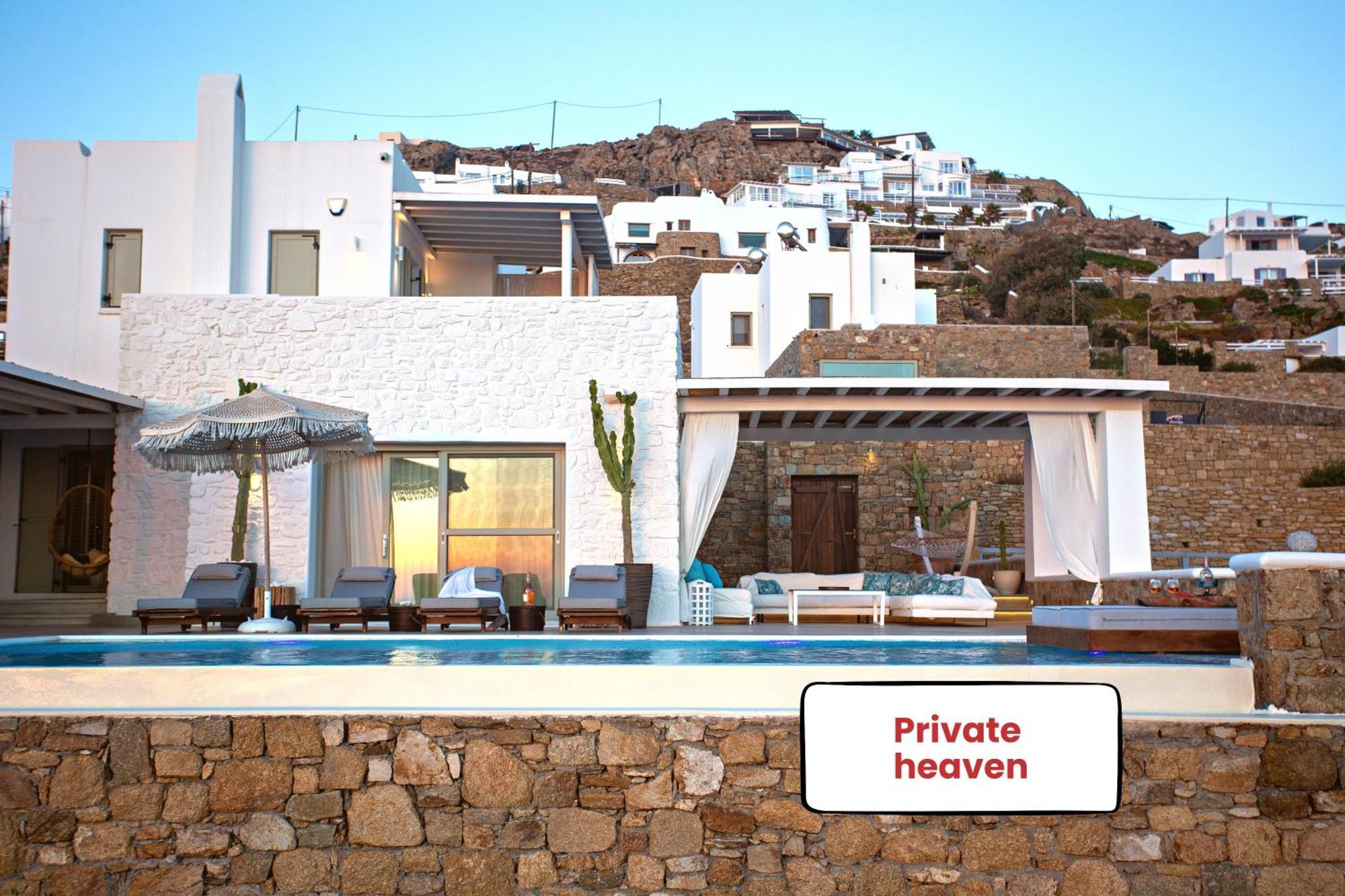 Villa Panamera Mykonos, Private Heaven, Supreme View! Fanari  외부 사진
